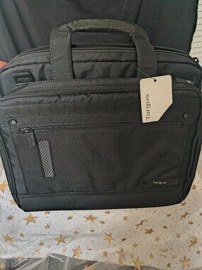 NWT Targus Checkpoint-Friendly Laptop Briefcase Messenger Bag - Black